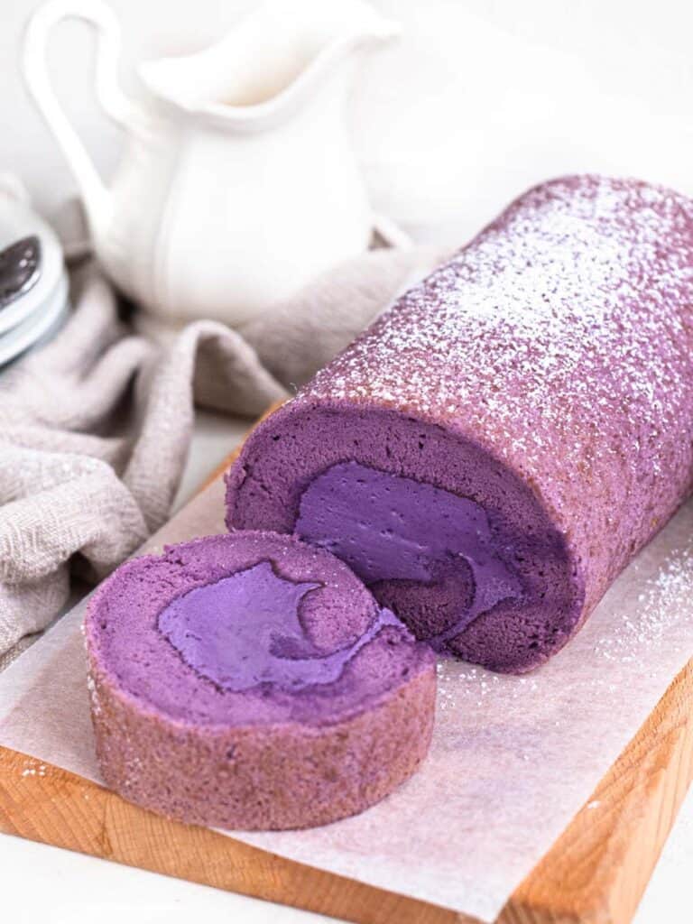 Ube Cake Roll.